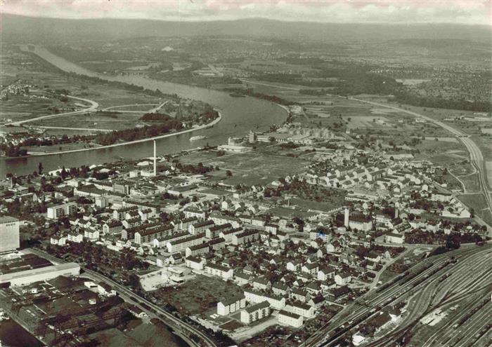 Weil am Rhein Fliegeraufnahme