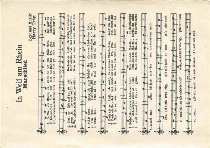 Weil am Rhein Marschlied Text