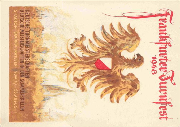 FRANKFURT AM MAIN Frankfurter Turnfest 1948 Plakat