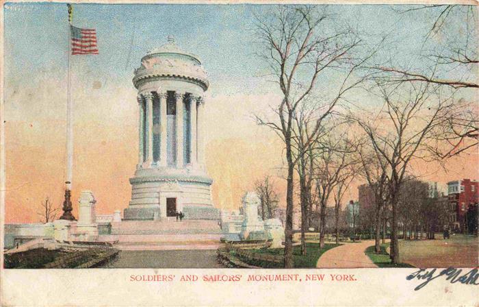 NEW YORK City USA Soldiers' and Sailors' Monument