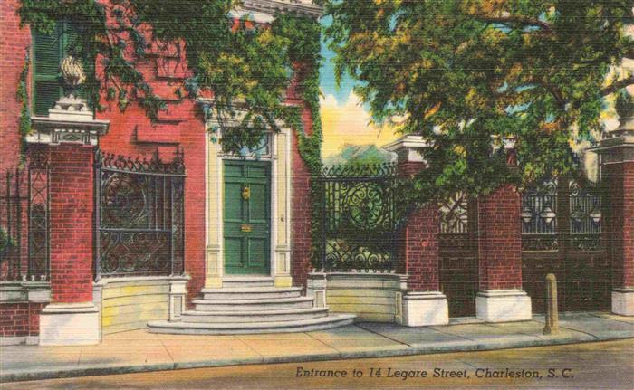 Charleston South Carolina USA Entrance to 14 Legare Street