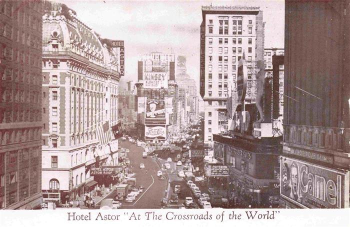 NEW YORK City USA Hotel Astor at the Crossroads of the World
