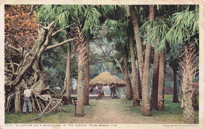 Palm Beach Florida USA Alligator Joe's Bungalow in the jungle