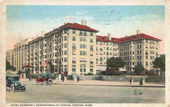 BOSTON  Massachusetts USA Hotel Somerset Commonwealth Avenue Illustration