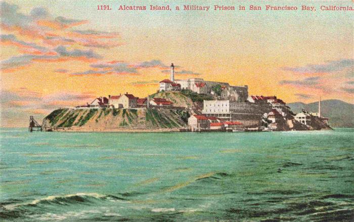 SAN FRANCISCO California USA Alcatras Island Military Prison in San Francisco Ba