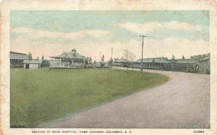 Columbia South Carolina USA Section of Base Hospital Camp Jackson