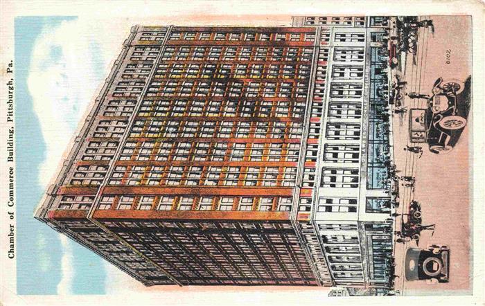 Pittsburgh Pennsylvania USA Chamber of Commerce Building Litho