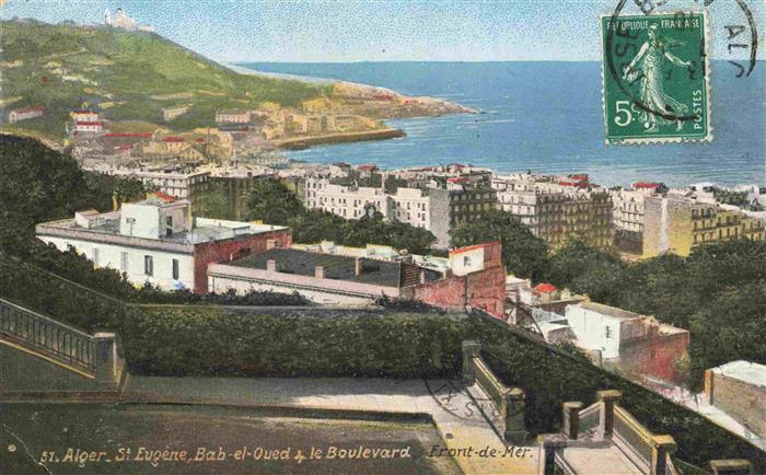 St Eugene Algerie Bab-el-Oued Boulevard Front de Mer