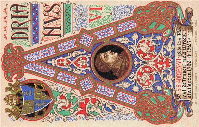 UTRECHT NL Adrien VI Kuenstlerkarte