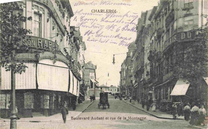 CHARLEROI  Belgie Boulevard Audant et Rue de la Montagne