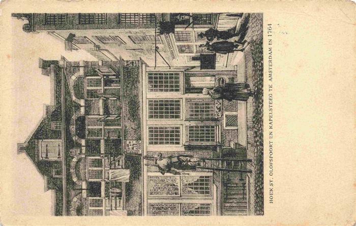 HAARLEM NL Hoek St. Olofspoort en Kapelsteeg Reklame Patria Biscuits