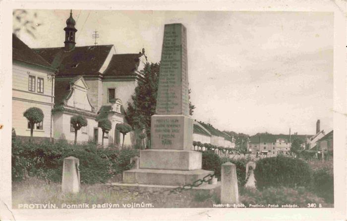 Protivin  Protiwin CZ Pomnik padlym vojinum Denkmal