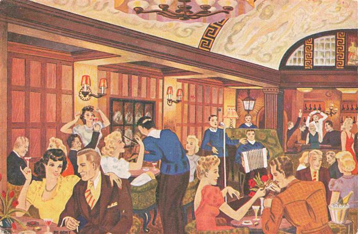 Amsterdam  NL Bar Bodega Le Berry Kuenstlerkarte