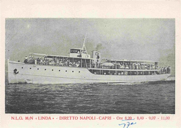 CAPRI Golfo di Napoli Campania IT N.L.G. M/N Linda Diretto Napoli - Capri Werbun