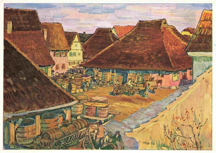 Metzingen  Erms BW Keltern Kuenstlerkarte