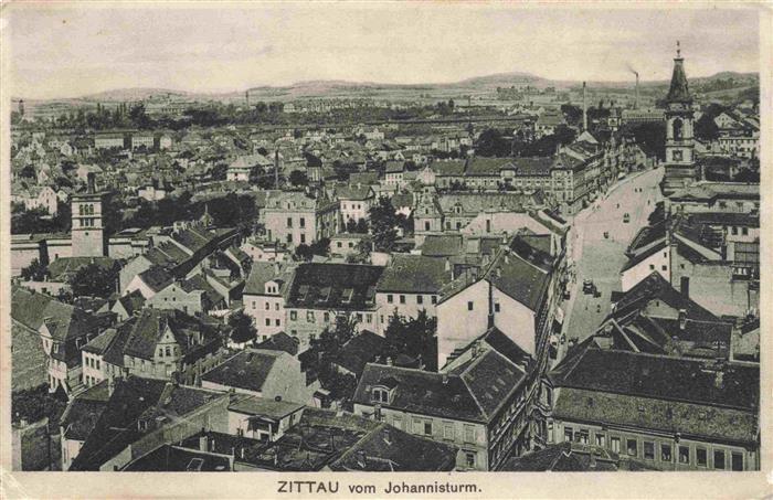 Zittau Sachsen Blick vom Johannisturm