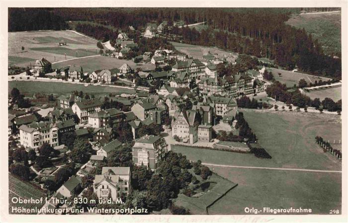 Oberhof  Thueringen Fliegeraufnahme