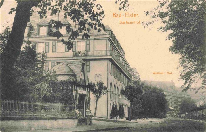 Bad Elster Vogtland Sachsen Sachsenhof Wettiner Hof