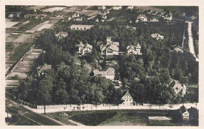 Coswig  Sachsen LVA Sachsen Heilstaette Lindenhof Fliegeraufnahme