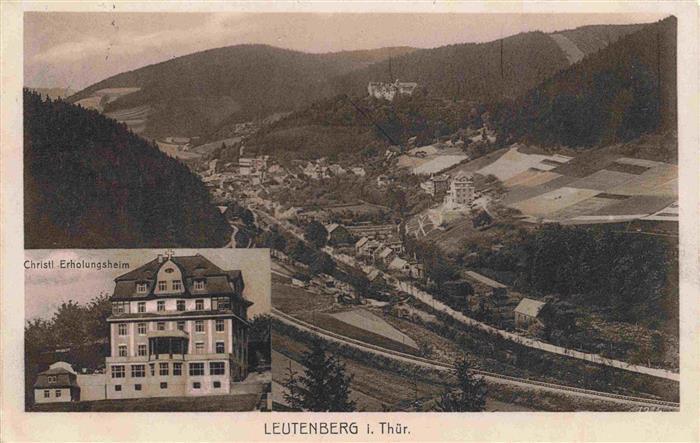 Leutenberg Saalfeld Thueringen Christl Erholungsheim Panorama