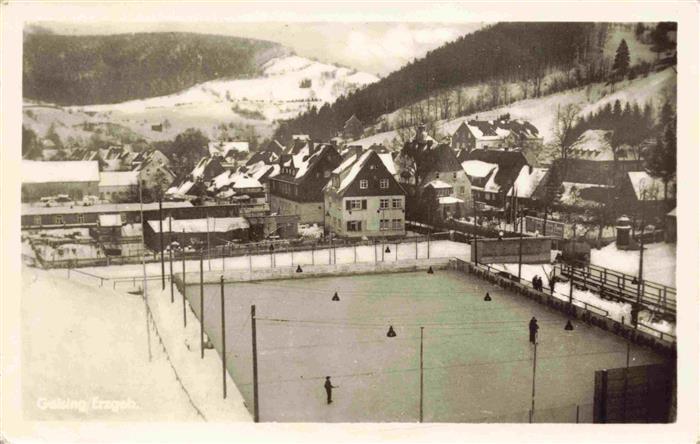Geising Erzgebirge Panorama Eisstadion