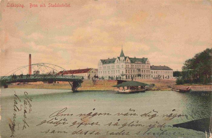 Lidkoeping Sweden Bron och Stadshotellet