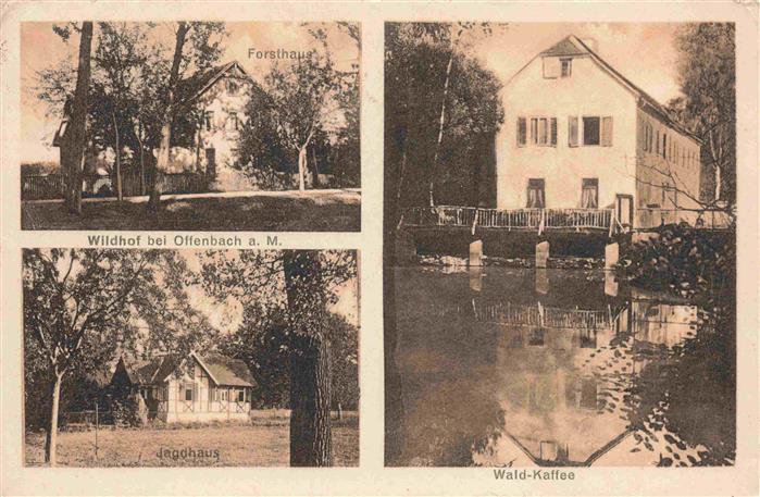 OFFENBACH  MAIN Wildhof Jagdhaus Wald Kaffee
