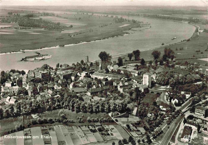 Kaiserswerth Rhein Fliegeraufnahme