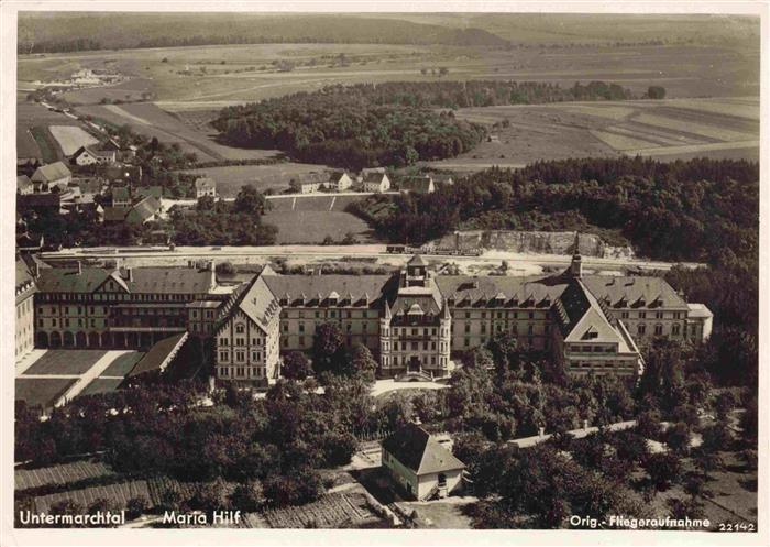 Untermarchtal Donau BW Maria Hilf Fliegeraufnahme
