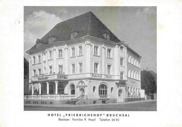 BRUCHSAL Baden Hotel Friedrichshof