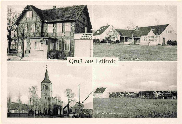 Leiferde Braunschweig Gaststaette Zum Landhaus Kirche Teilansicht