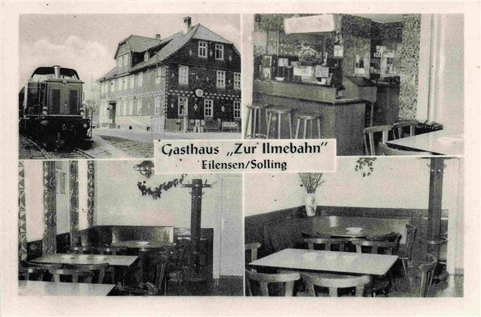 Eilensen Dassel Gasthaus Zur Ilmebahn Bar Gastraeume Lokomotive