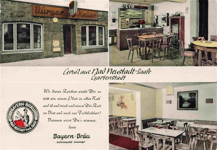 Bad Neustadt Saale Buerger Keller Gastraeume