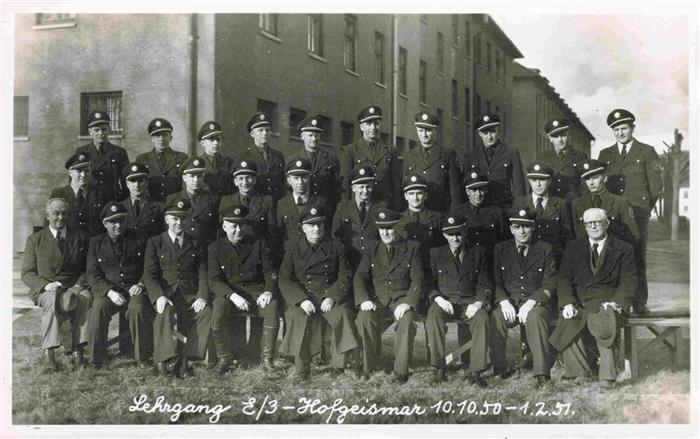 Hofgeismar Erinnerungskarte unserem Schulleiter Kommandant Sambach Lehrgang E/3