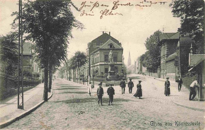 Koenigssteele Partie im Ortszentrum Denkmal Feldpost