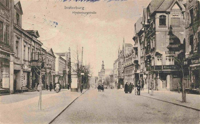 INSTERBURG Tschernjachowsk Kaliningrad RU Hindenburgstrasse Feldpost Pruefstempe