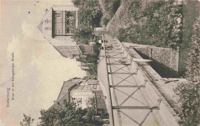 INSTERBURG Tschernjachowsk Kaliningrad RU Blick in die Koenigsberger Strasse Fel