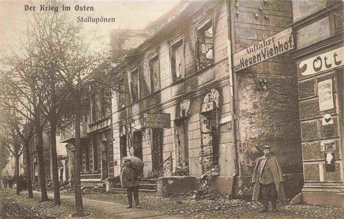 Stallupoenen Ebenrode Nesterow Oblast Kaliningrad RU Strassenpartie am neuen Vie