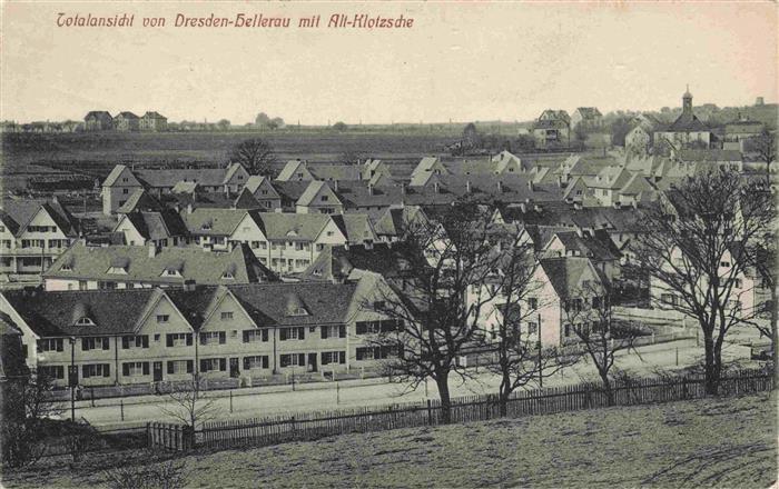 Hellerau Dresden Totalansicht mit Alt-Klotzsche