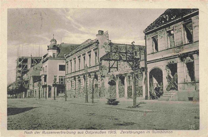 GUMBINNEN Goesev Gussew Oblast Kaliningrad RU Nach der Russenvertreibung aus Ost