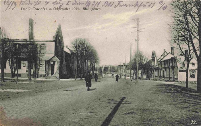 Stallupoenen Ebenrode Nesterow Oblast Kaliningrad RU Der Russeneinfall in Ostpre