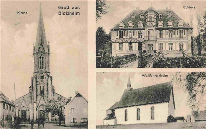 Blotzheim 68 Haut-Rhin Kirche Schloss Wallfahrtskirche