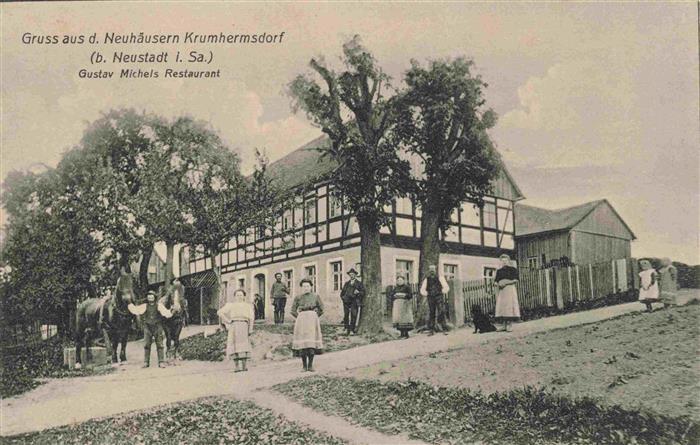 Krumhermsdorf Neustadt Sachsen Neuhaeuser Gustav Michels Restaurant
