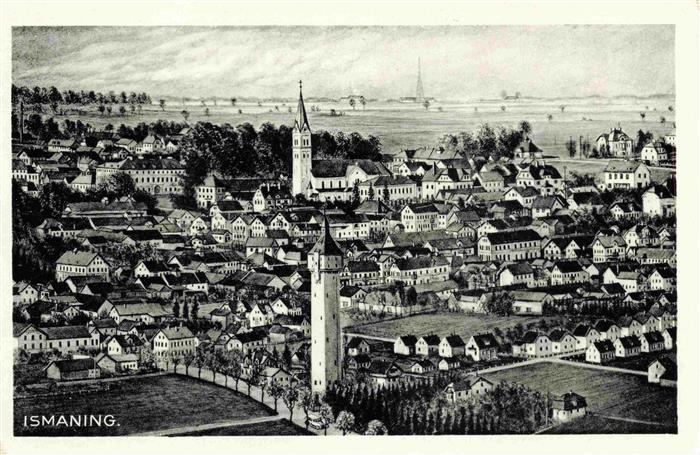 Ismaning Bayern Panorama aus der Vogelperspektive