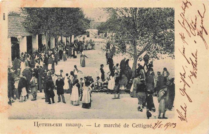 Cettigne Cetinje Montenegro Le Marché