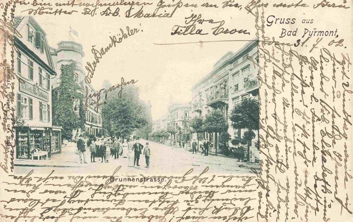 BAD PYRMONT Brunnenstrasse Deutsche Reichspost