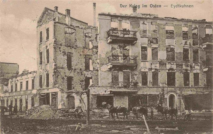 Eydtkuhnen Ostpreussen Tschernyschewskoje Kaliningrad RU Truemmer 1. Weltkrieg S