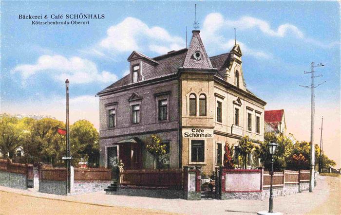 Koetzschenbroda Radebeul Sachsen Baeckerei und Café Schoenhals