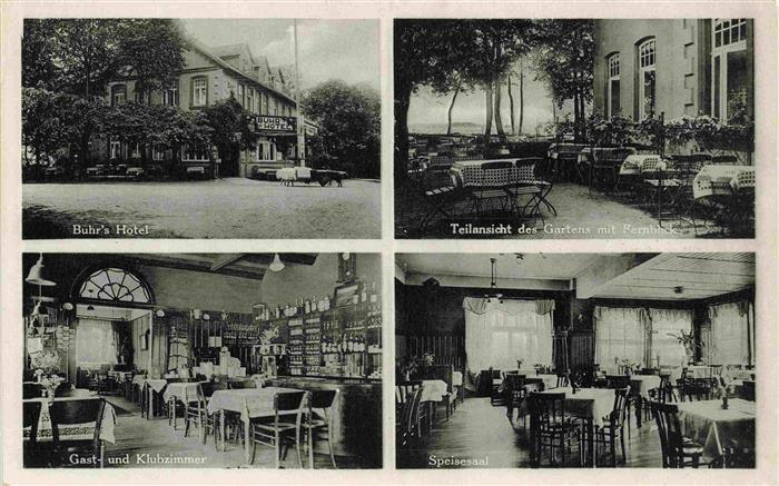 Wintermoor Otto Buhr's Gast- und Pensionshaus Garten Klubzimmer Speisesaal