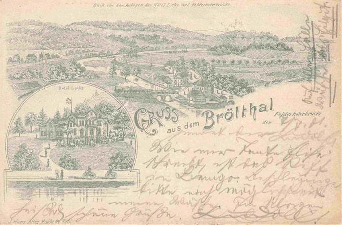 Broelthal Waldbroel NRW Panorama Hotel Felderhoferbruecke Kuenstlerkarte